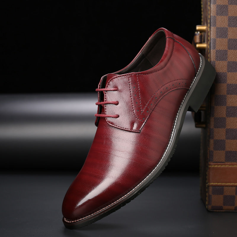 Heren Derby Nette Schoenen - Vetersluiting met Brogue Details