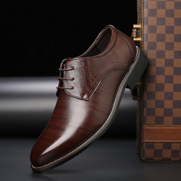 Heren Derby Nette Schoenen - Vetersluiting met Brogue Details