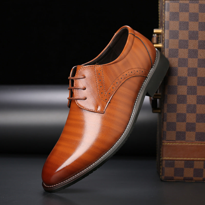Heren Derby Nette Schoenen - Vetersluiting met Brogue Details