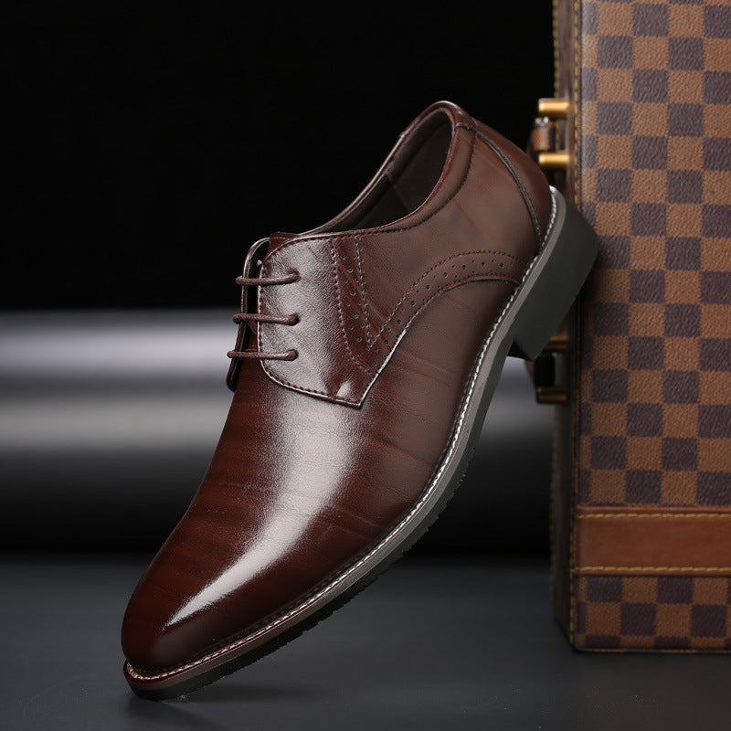 Heren Derby Nette Schoenen - Vetersluiting met Spitse Neus