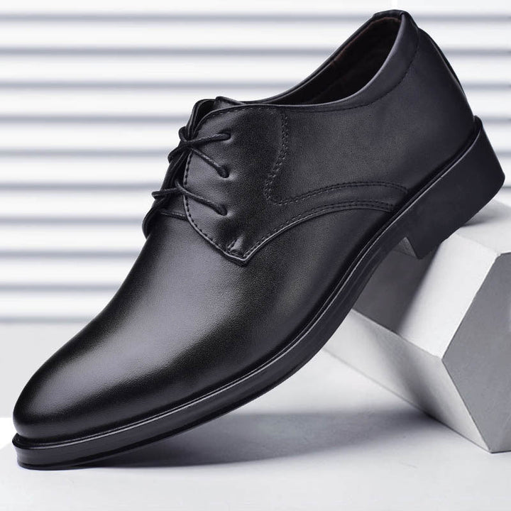 Heren Derby Schoenen met Vetersluiting - Effen Neus