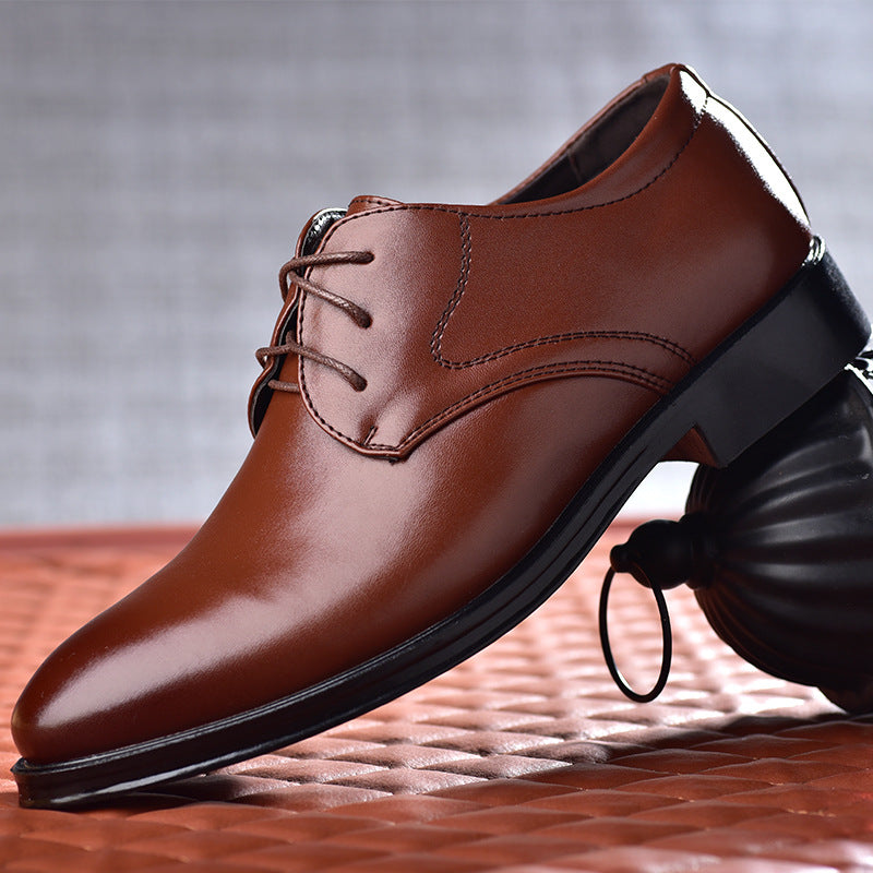 Heren Derby Schoenen met Vetersluiting - Effen Neus
