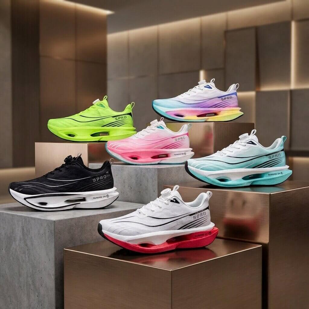 Heren Hardloopschoenen - Vetersluiting met Gedempte Zool