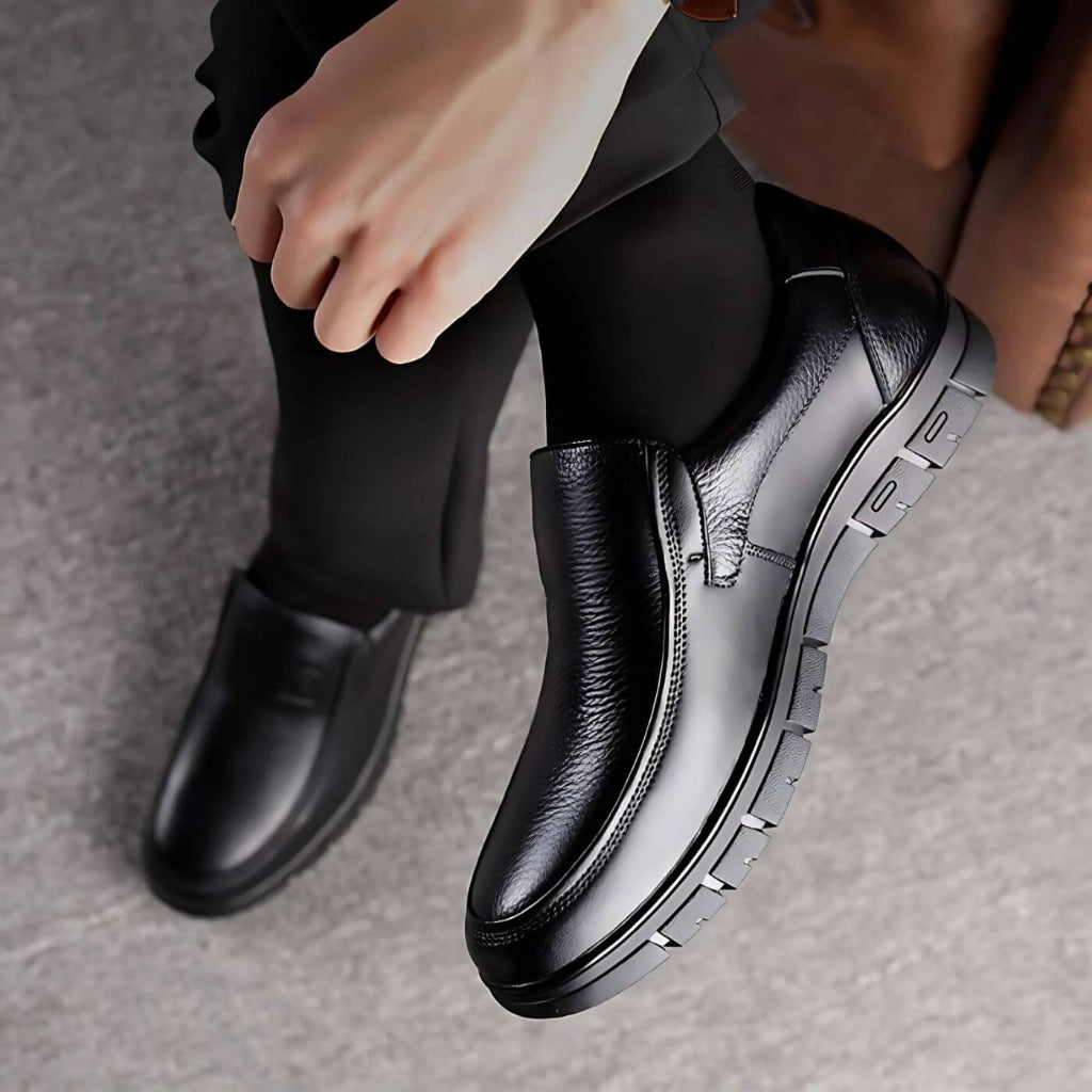 Heren Instap Loafers - Apron Toe met Profielzool