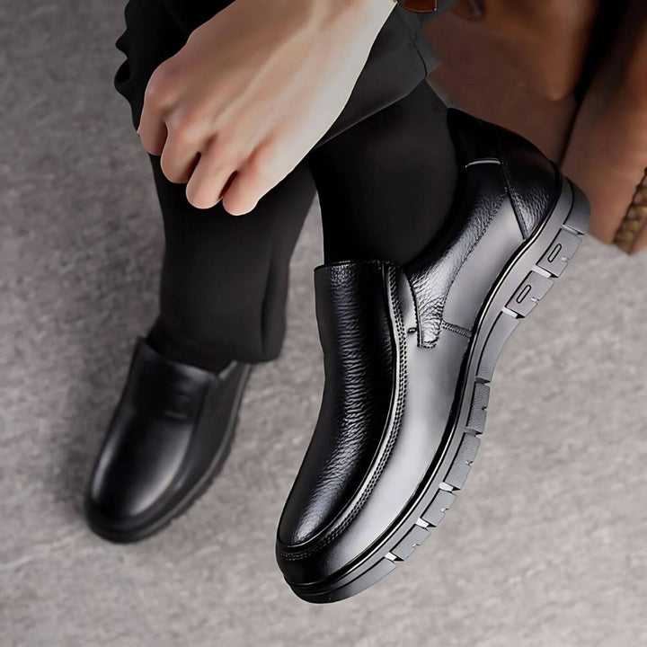 Heren Instap Loafers - Apron Toe met Profielzool
