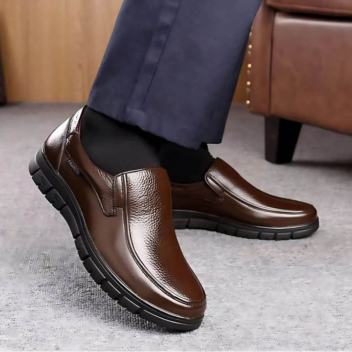Heren Instap Loafers - Apron Toe met Profielzool