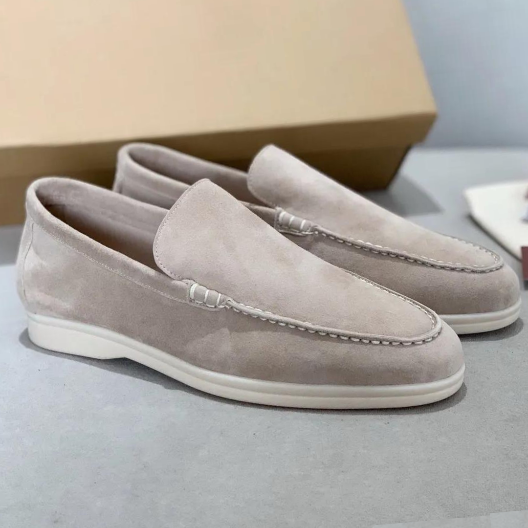 Heren Instaploafers - Mocassinneus met Witte Zool