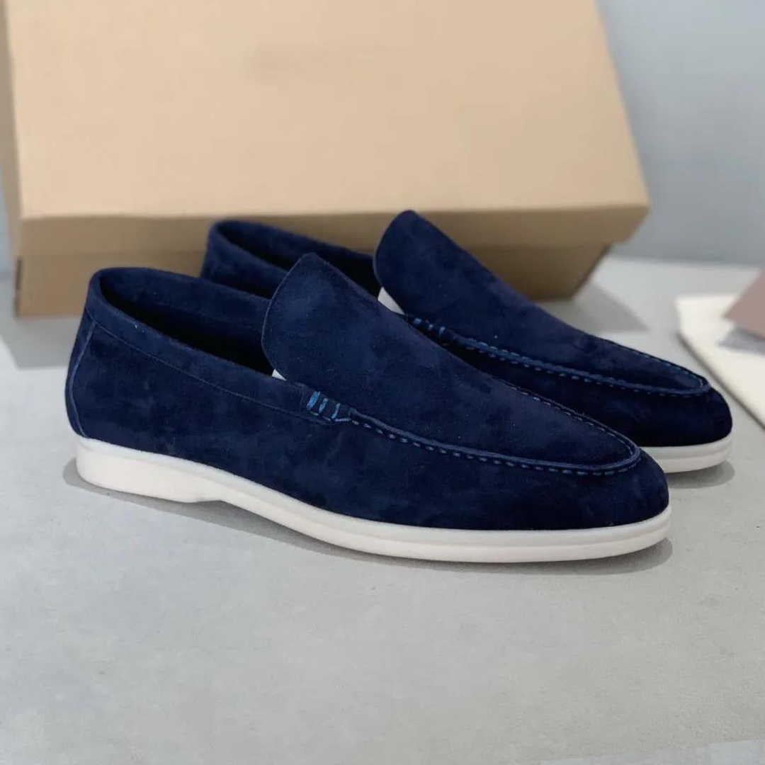 Heren Instaploafers - Mocassinneus met Witte Zool