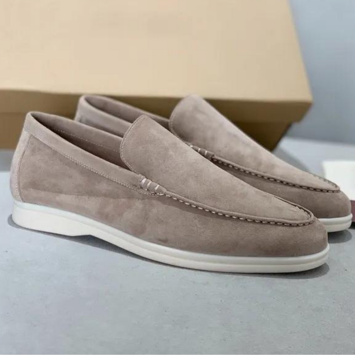 Heren Instaploafers - Mocassinneus met Witte Zool