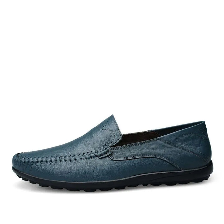 Heren Instappers - Mocassinneus met Zichtbare Stiksels