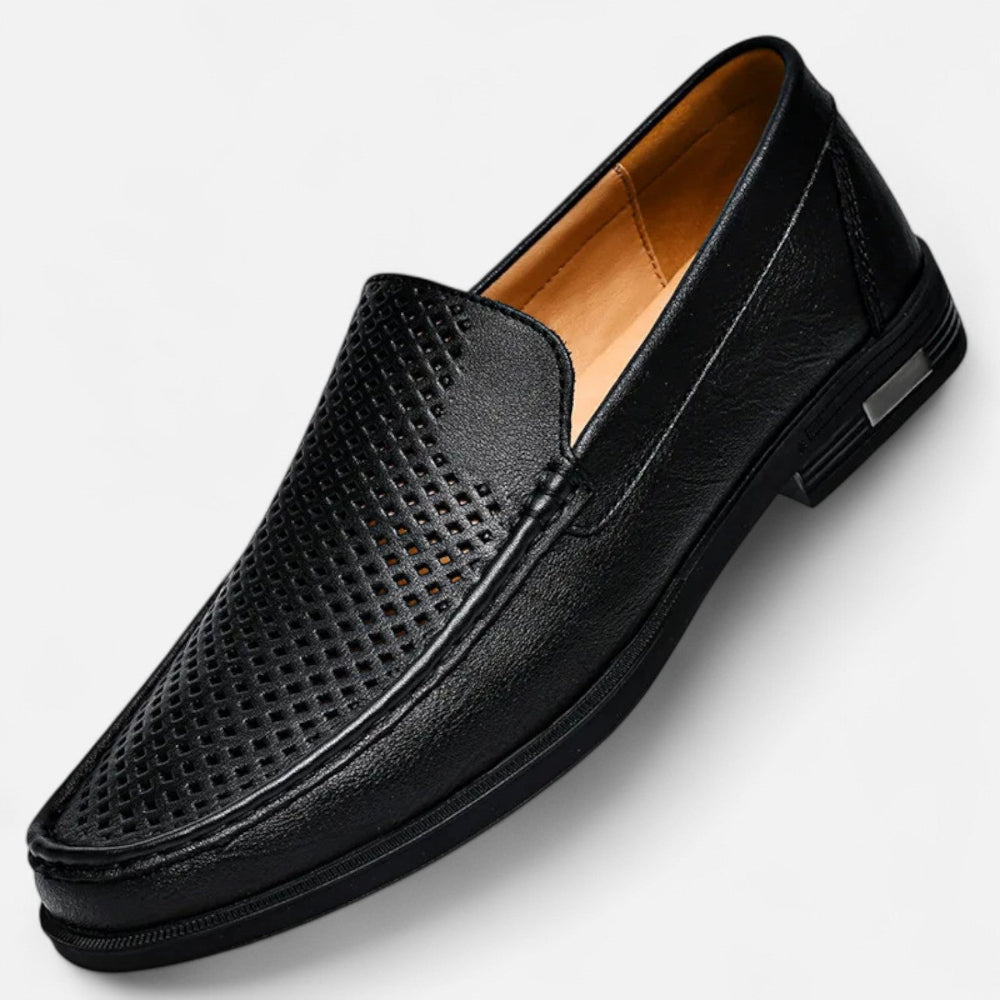 Heren Instappers Loafers - Geperforeerde Wreef Mocassin Neus