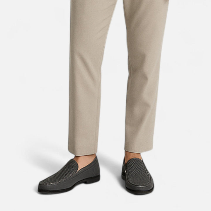 Heren Instappers Loafers - Geperforeerde Wreef Mocassin Neus