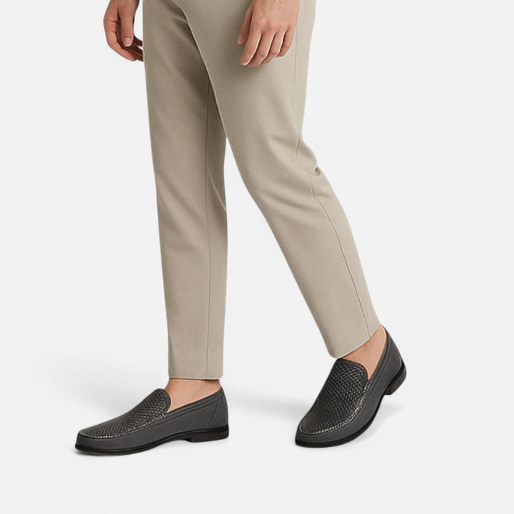 Heren Instappers Loafers - Geperforeerde Wreef Mocassin Neus