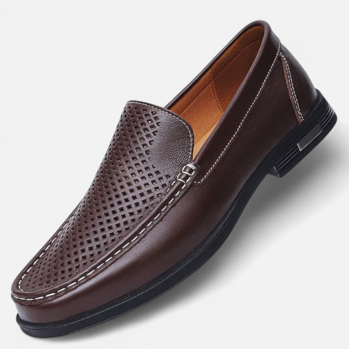 Heren Instappers Loafers - Geperforeerde Wreef Mocassin Neus