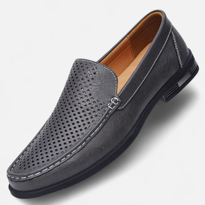 Heren Instappers Loafers - Geperforeerde Wreef Mocassin Neus