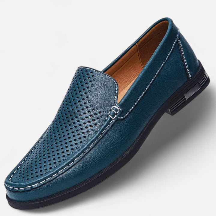 Heren Instappers Loafers - Geperforeerde Wreef Mocassin Neus