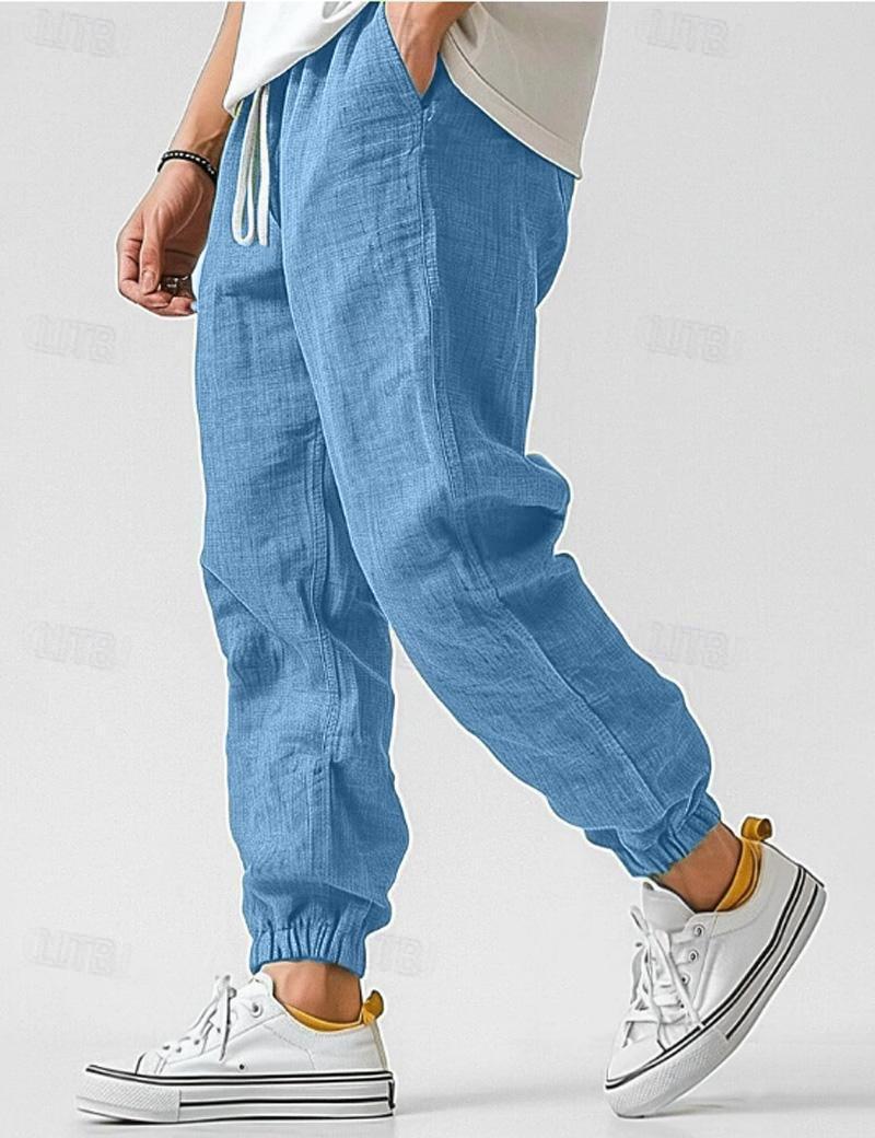 Heren Joggingbroek - Tailleband met Trekkoord en Elastische Boorden