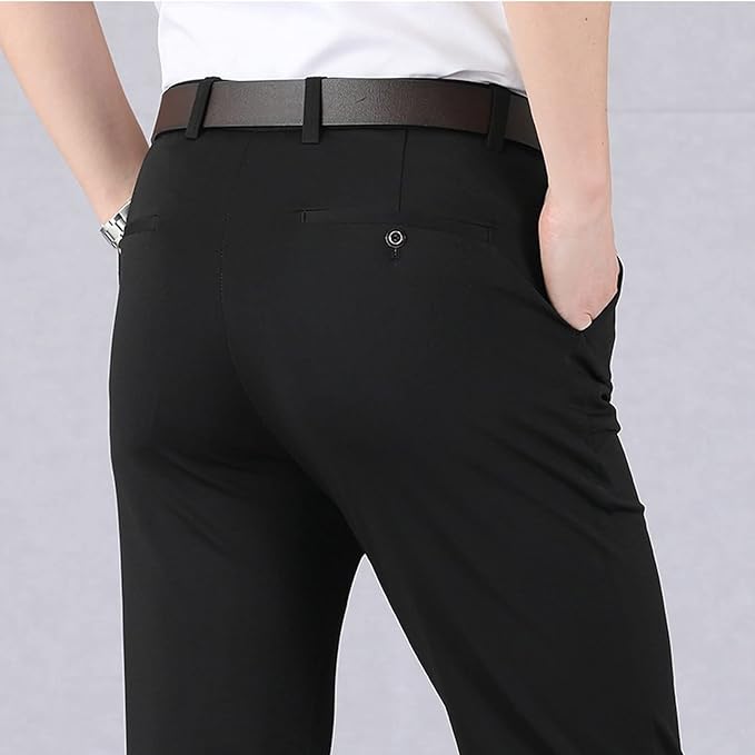 Heren Nette Broek met Rechte Pijpen - Riemlussen