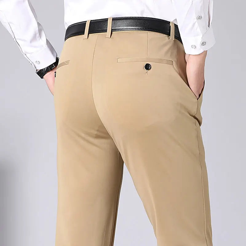 Heren Nette Broek met Rechte Pijpen - Riemlussen