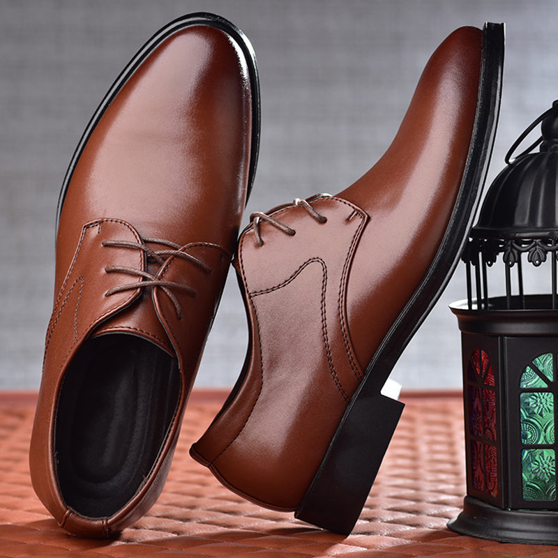 Heren Oxford Schoenen - Nette Veterschoenen met Spitse Neus