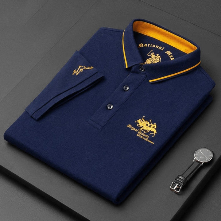 Heren Poloshirt - Korte Mouwen met Geborduurd Borstmotief