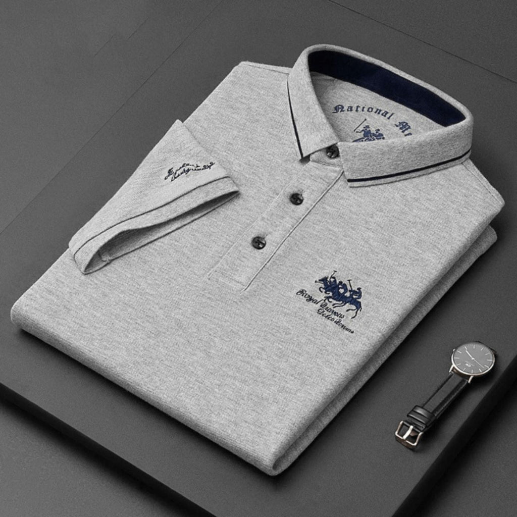 Heren Poloshirt - Korte Mouwen met Geborduurd Borstmotief