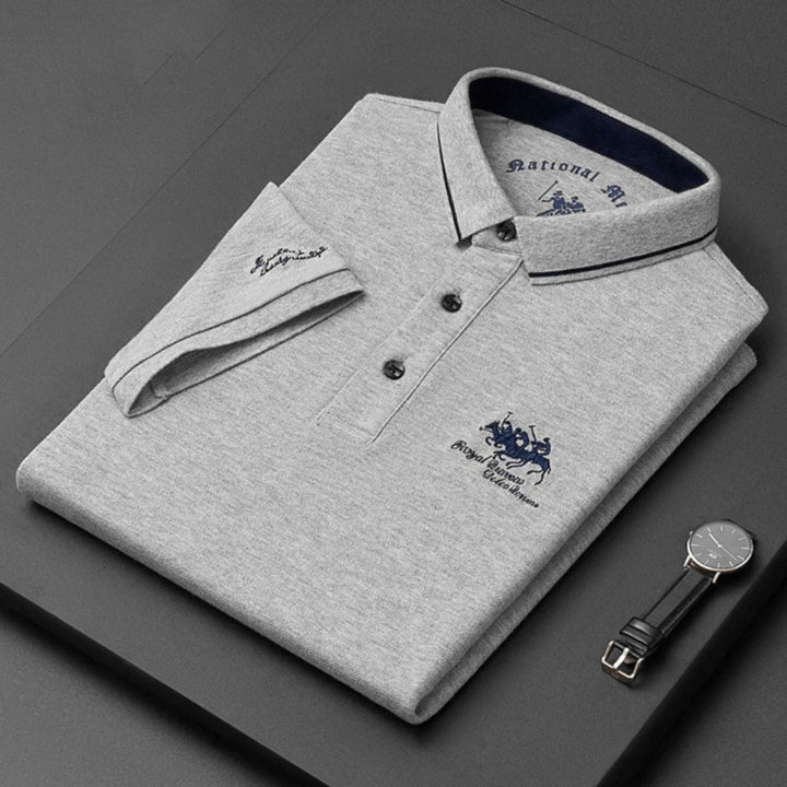 Heren Poloshirt - Korte Mouwen met Geborduurd Borstmotief