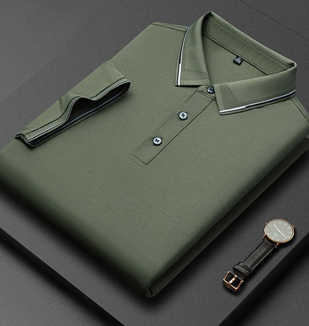Heren Poloshirt met Korte Mouwen - Knoopsluiting