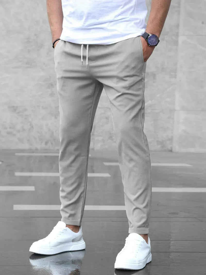 Heren Slim Fit Broek - Taille met Trekkoord