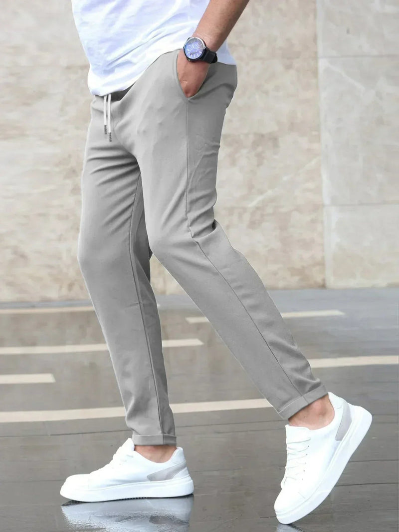 Heren Slim Fit Broek - Taille met Trekkoord