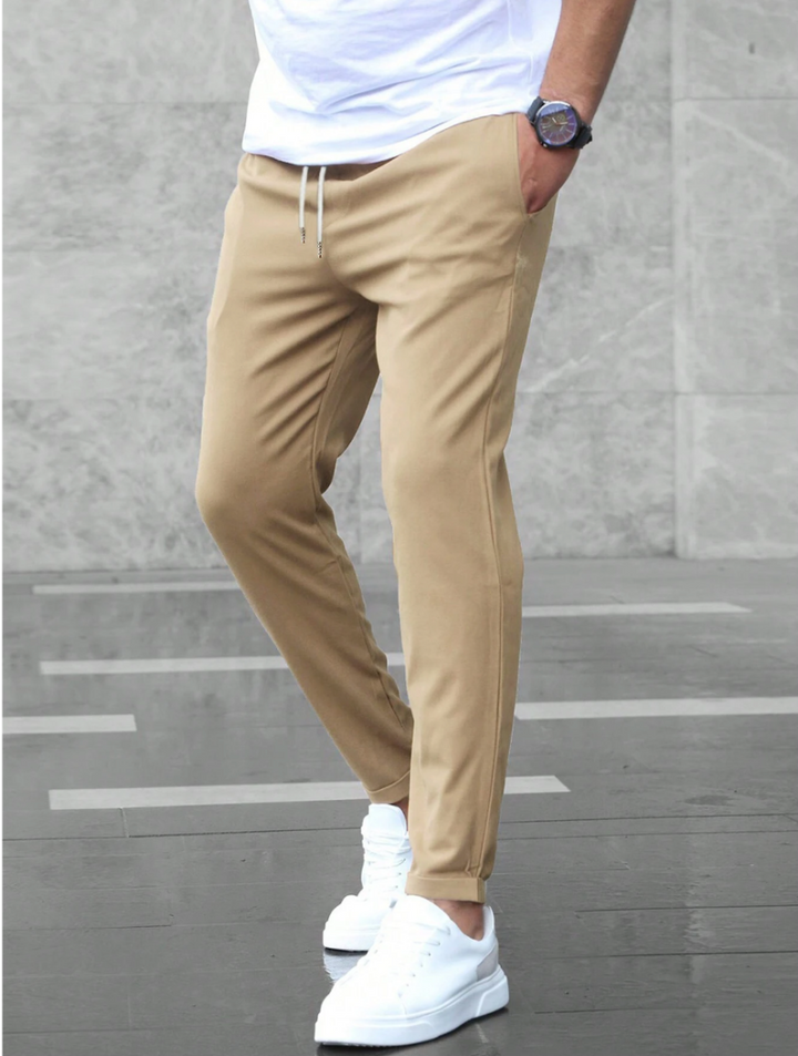 Heren Slim Fit Broek - Taille met Trekkoord