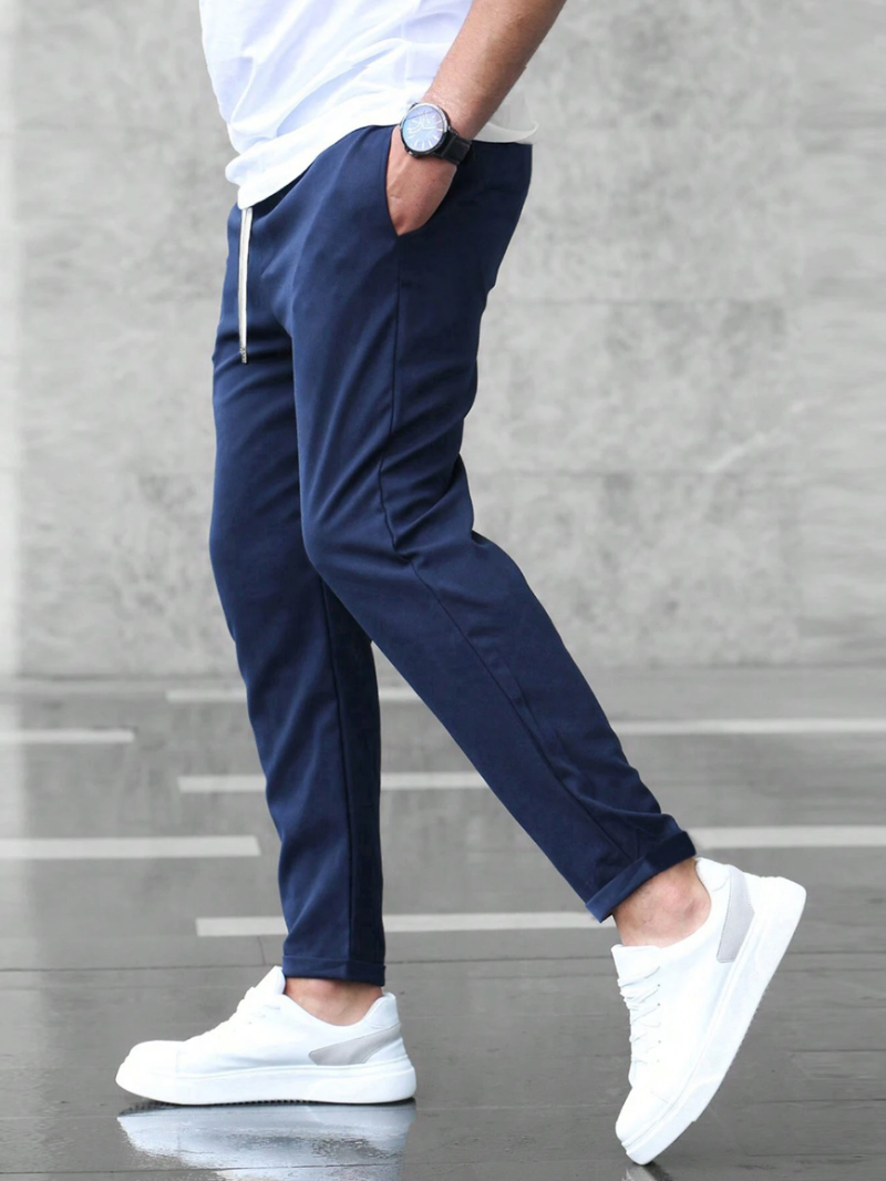 Heren Slim Fit Broek - Taille met Trekkoord