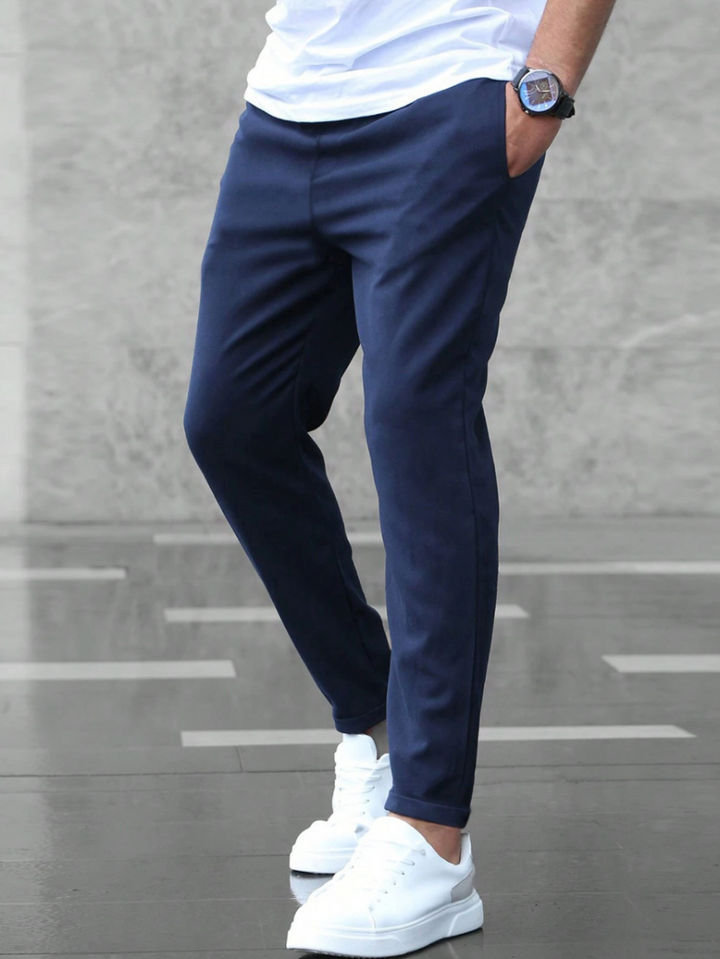 Heren Slim Fit Broek - Taille met Trekkoord