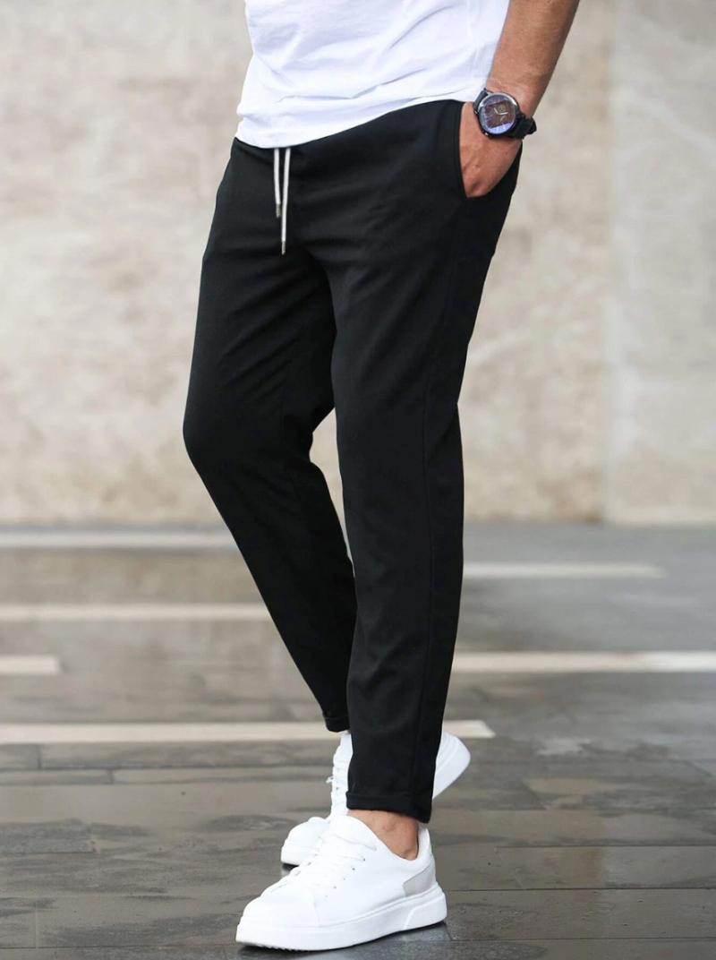 Heren Slim Fit Broek - Taille met Trekkoord