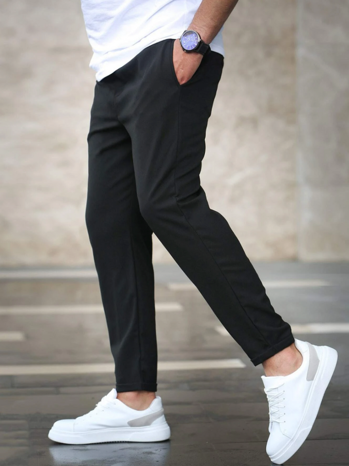 Heren Slim Fit Broek - Taille met Trekkoord