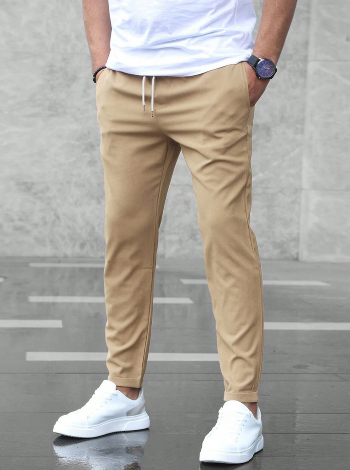 Heren Slim Fit Broek - Taille met Trekkoord
