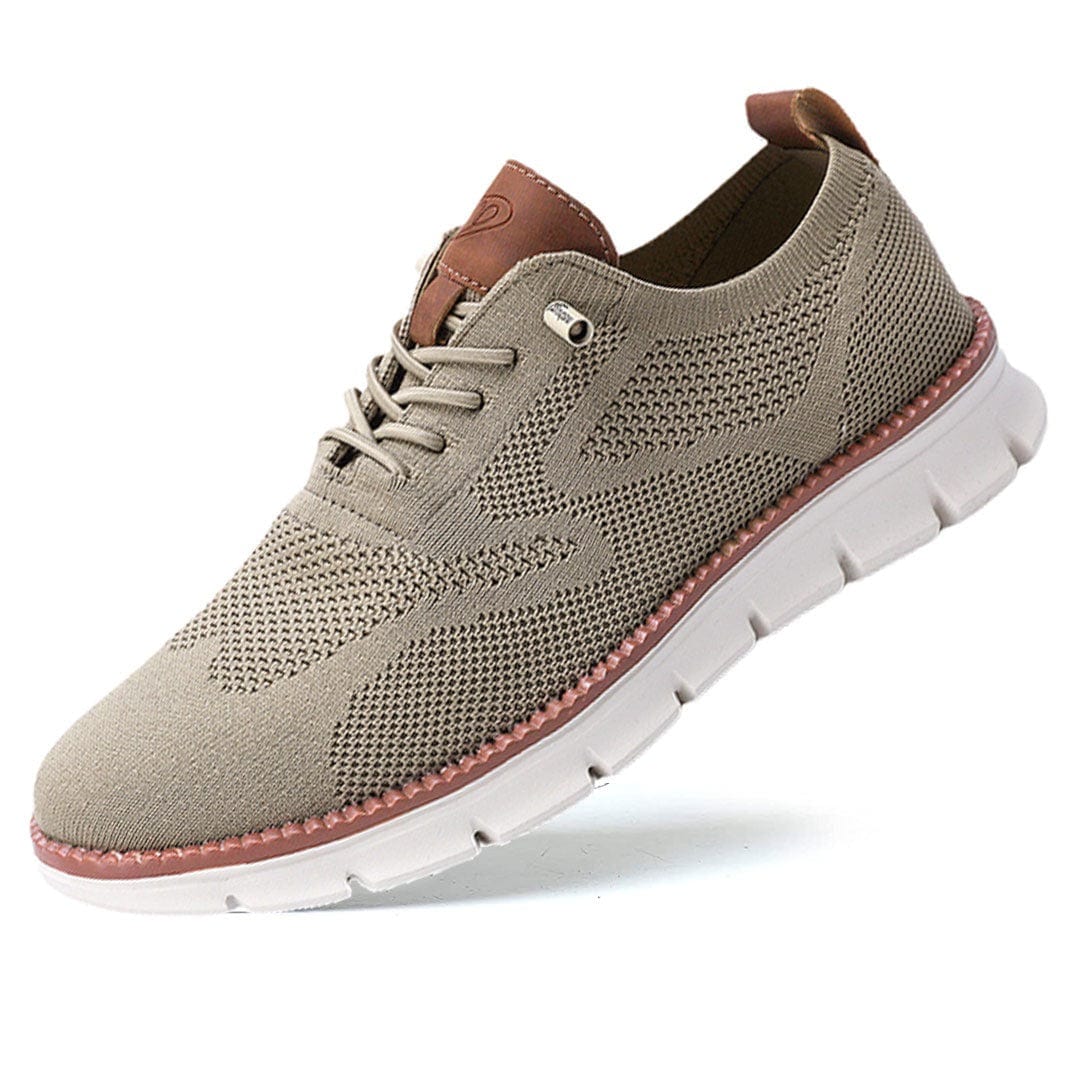 Heren Sneakers - Lage Sneakers met Vetersluiting en Gesegmenteerde Zool