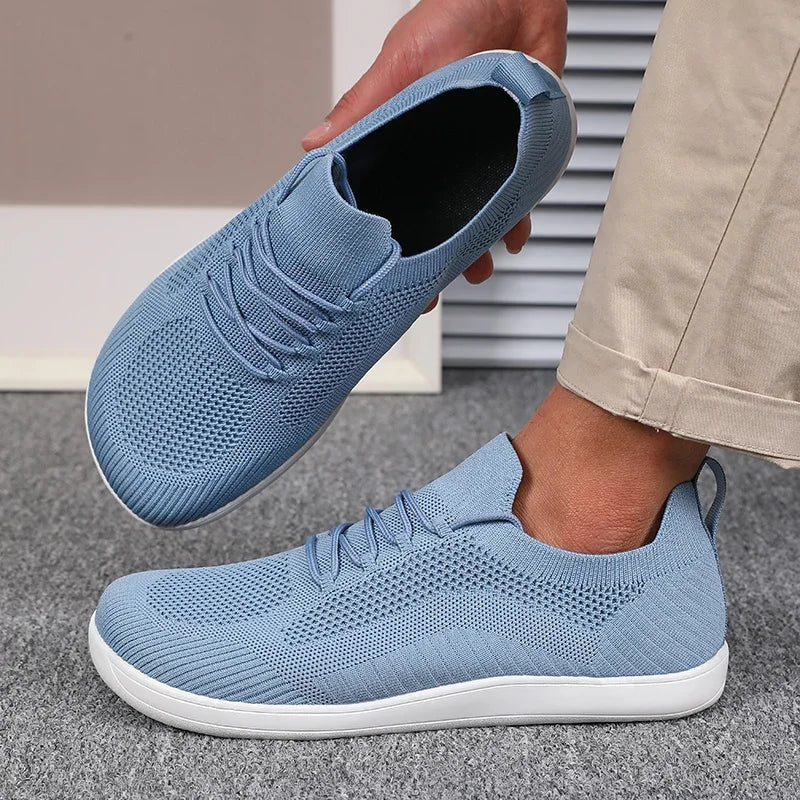 Heren Sneakers met Brede Neusruimte - Lage Sneakers met Vetersluiting