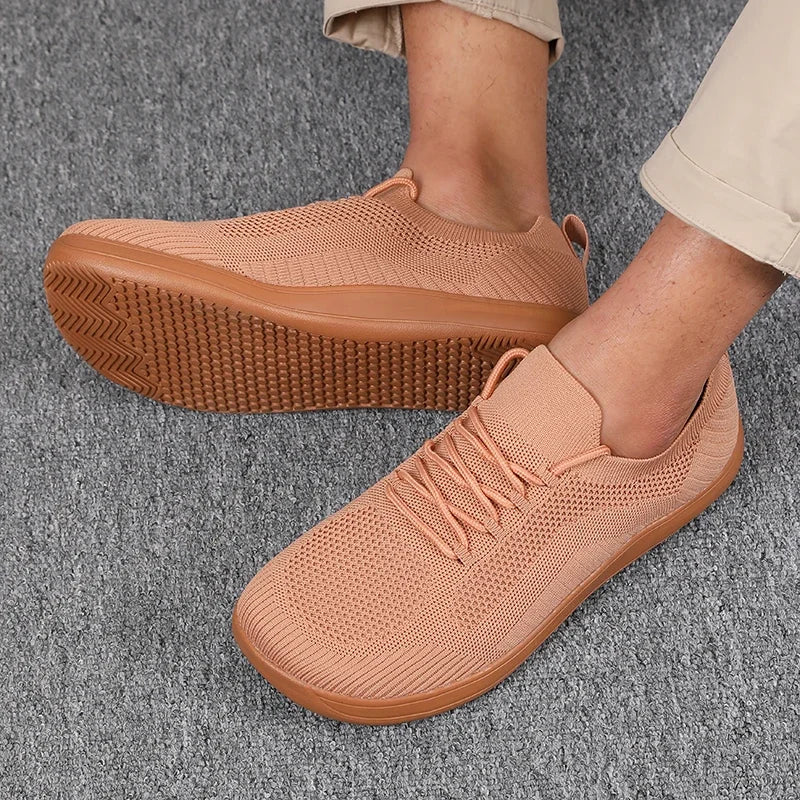Heren Sneakers met Brede Neusruimte - Lage Sneakers met Vetersluiting
