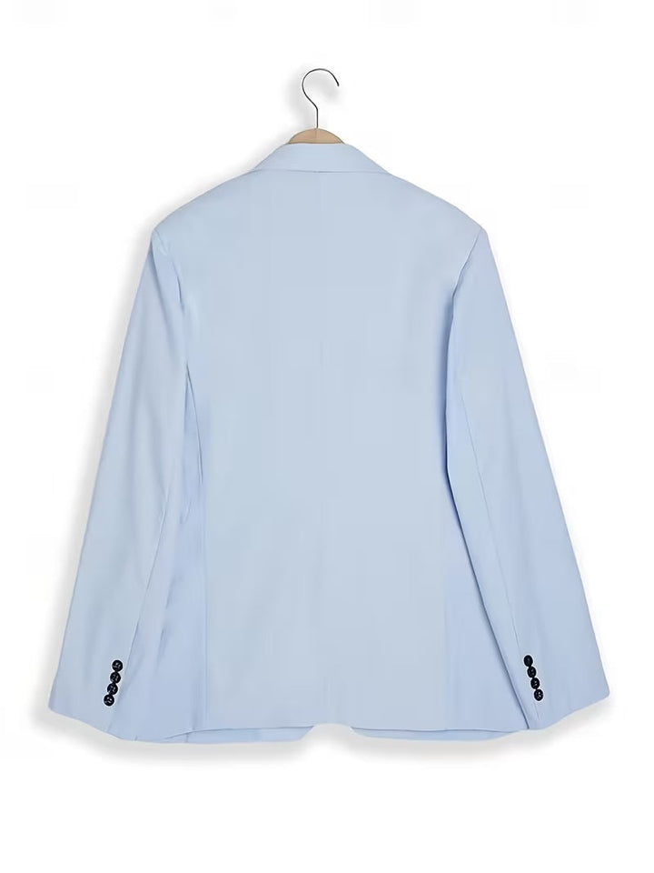 Heren Tweedelig Pak - Blazer met Één Knoop en Pantalon