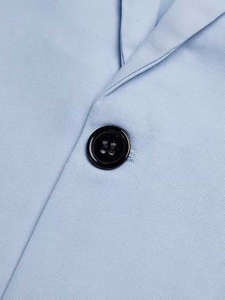 Heren Tweedelig Pak - Blazer met Één Knoop en Pantalon