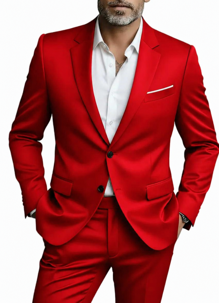 Heren Tweedelig Pak - Colbert met Revers en Pantalon Set