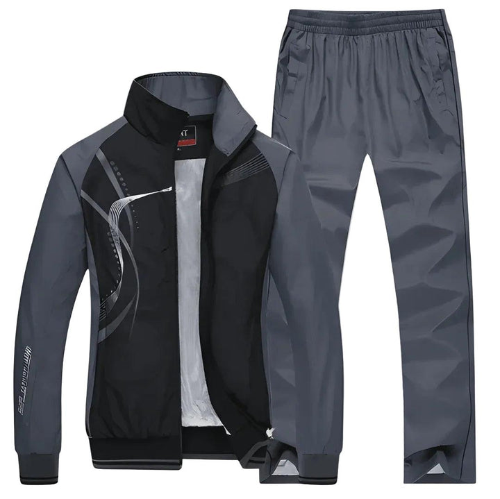 Heren Tweedelig Trainingspak - Jas met Ritssluiting en Trainingsbroek