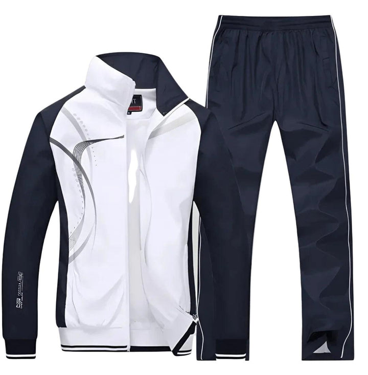 Heren Tweedelig Trainingspak - Jas met Ritssluiting en Trainingsbroek