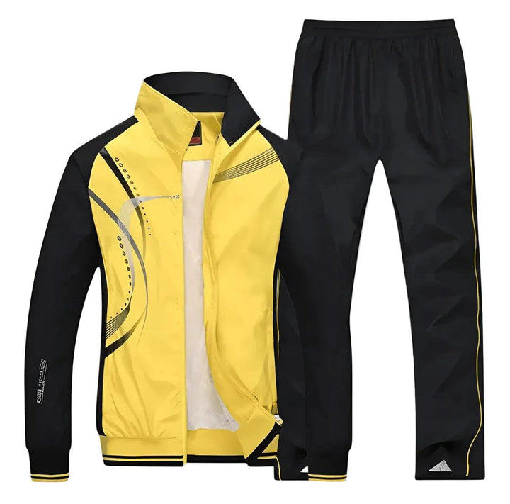 Heren Tweedelig Trainingspak - Jas met Ritssluiting en Trainingsbroek