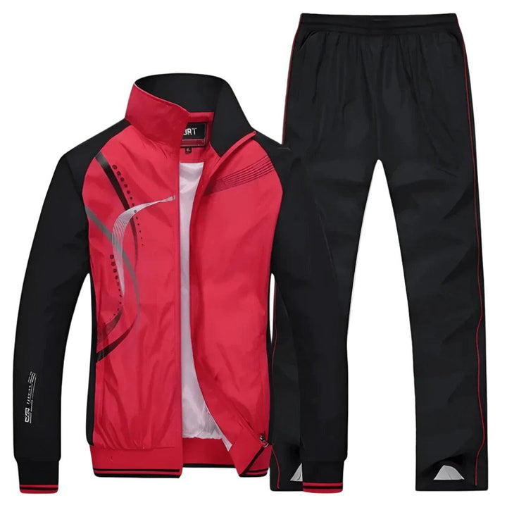 Heren Tweedelig Trainingspak - Jas met Ritssluiting en Trainingsbroek