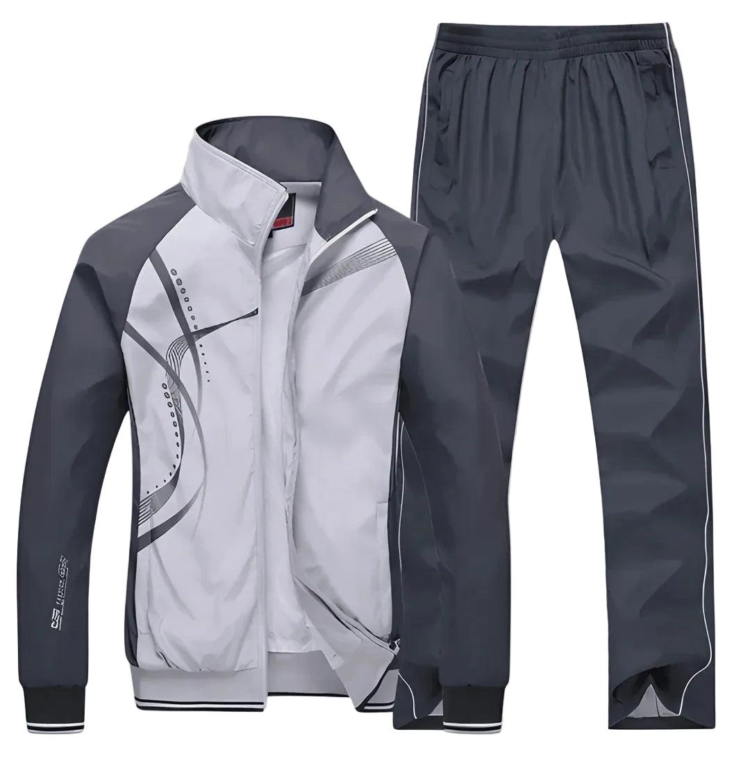 Heren Tweedelige Trainingspak Set - Jack met Ritssluiting en Trainingsbroek
