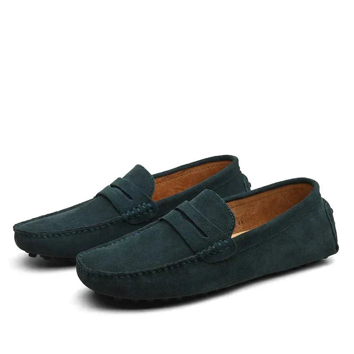 Instappers van Suède met Klassieke Afwerking - Heren Loafers