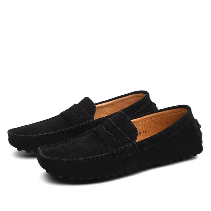 Instappers van Suède met Klassieke Afwerking - Heren Loafers