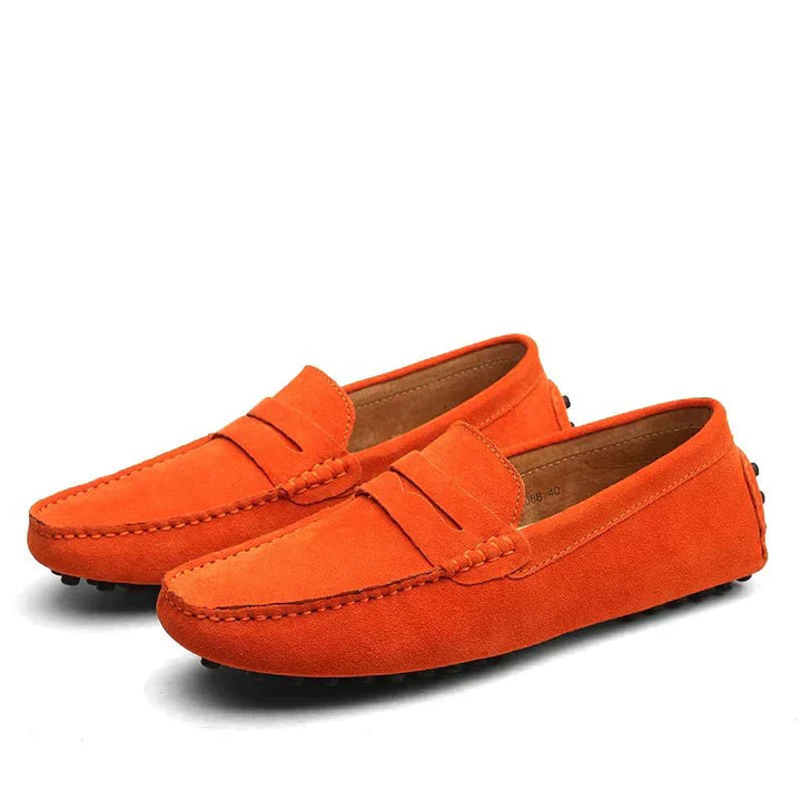 Instappers van Suède met Klassieke Afwerking - Heren Loafers